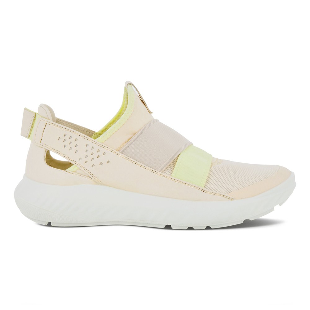 ECCO Womens Slip-On Beige - St.1 Lite Sneakers - PIG-051746